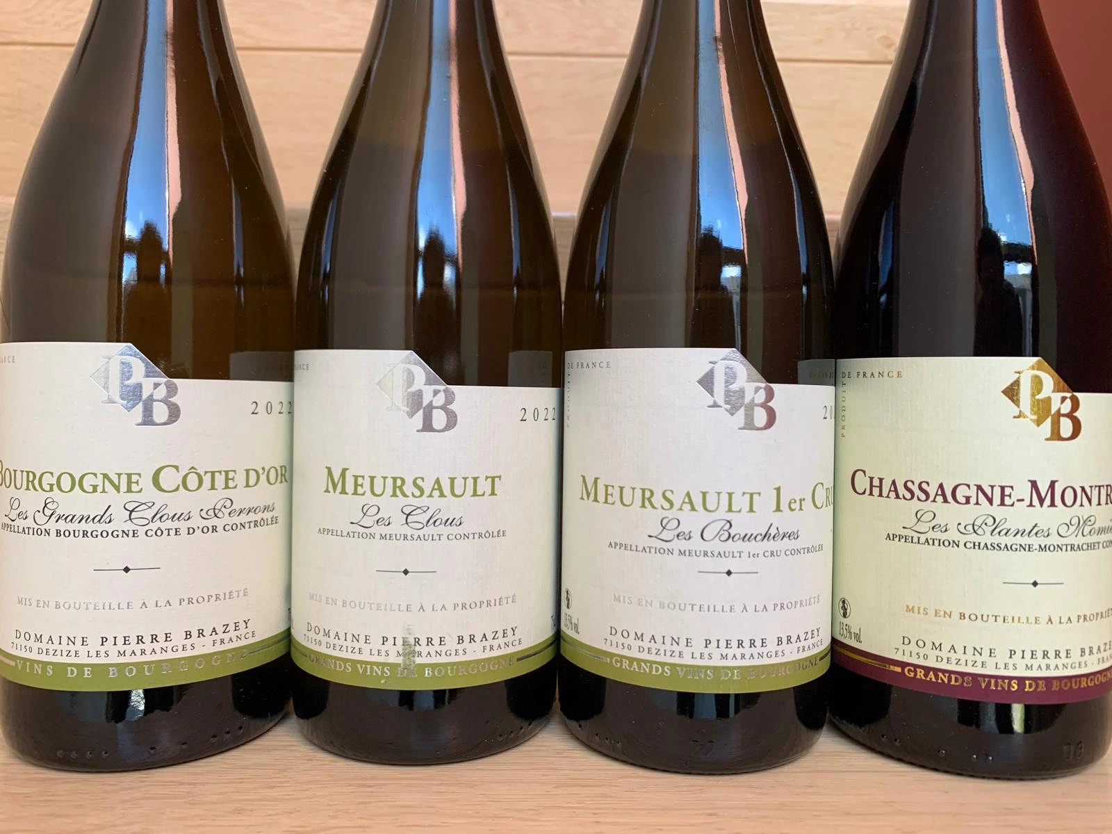 Domaine Brazey Bourgogne assortiment Pinot Noir Chardonnay