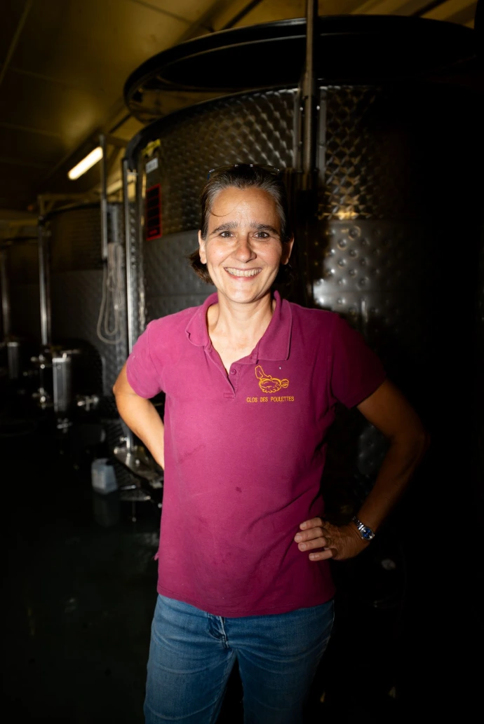 Hélène Michaut Gaudeul Clos des Poulettes wijnmaakster